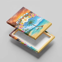 Guam Canvas Wall Art Eternal Summer Sunset Beach