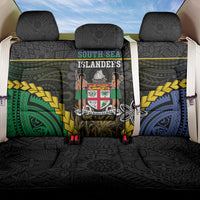 South Sea Islanders And Fiji Back Car Seat Cover Kanakas Fijian Tapa Pattern LT05 One Size Black - Polynesian Pride