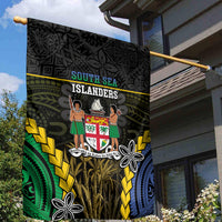 South Sea Islanders And Fiji Garden Flag Kanakas Fijian Tapa Pattern LT05 - Polynesian Pride