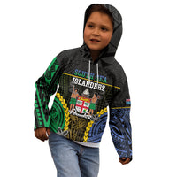 Personalised South Sea Islanders And Fiji Kid Hoodie Kanakas Fijian Tapa Pattern LT05 - Polynesian Pride