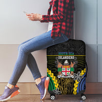 South Sea Islanders And Fiji Luggage Cover Kanakas Fijian Tapa Pattern LT05 - Polynesian Pride