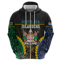 Personalised South Sea Islanders And Fiji Zip Hoodie Kanakas Fijian Tapa Pattern LT05 - Polynesian Pride