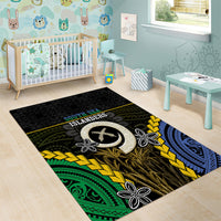 South Sea Islanders And Vanuatu Area Rug Kanakas Sand Drawing Pattern