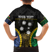 Personalised South Sea Islanders And Vanuatu Family Matching Short Sleeve Bodycon Dress and Hawaiian Shirt Kanakas Sand Drawing Pattern LT05 - Polynesian Pride