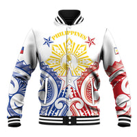Philippines Baseball Jacket Katipunan Andres Bonifacio LT05 Unisex White - Polynesian Pride