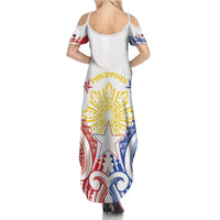 Philippines Family Matching Summer Maxi Dress and Hawaiian Shirt Katipunan Andres Bonifacio LT05 - Polynesian Pride