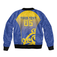Custom James Cook High School Bomber Jacket Maori Koru Pattern