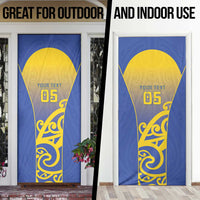 Custom James Cook High School Door Cover Maori Koru Pattern