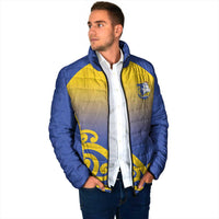 Custom James Cook High School Padded Jacket Maori Koru Pattern