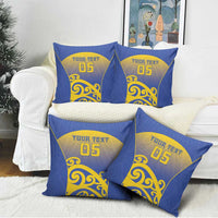 Custom James Cook High School Pillow Cover Maori Koru Pattern