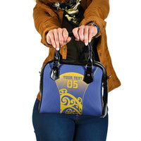 Custom James Cook High School Shoulder Handbag Maori Koru Pattern
