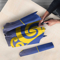 Custom James Cook High School Umbrella Maori Koru Pattern