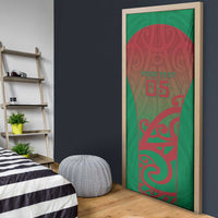 Custom Onehunga High School Door Cover Maori Koru Pattern