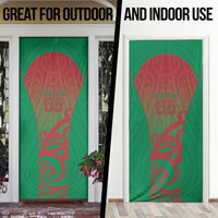 Custom Onehunga High School Door Cover Maori Koru Pattern