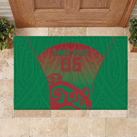 Custom Onehunga High School Rubber Doormat Maori Koru Pattern