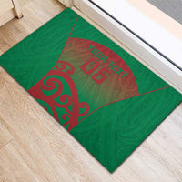 Custom Onehunga High School Rubber Doormat Maori Koru Pattern
