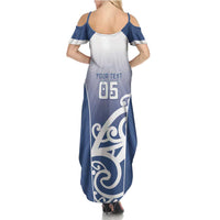 Custom New Zealand Aotea College Family Matching Summer Maxi Dress and Hawaiian Shirt Maori Koru Pattern LT05 - Polynesian Pride