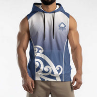 Custom New Zealand Aotea College Sleeveless Hoodie Maori Koru Pattern