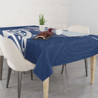 Custom New Zealand Aotea College Tablecloth Maori Koru Pattern