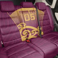 Custom Waiuku College Back Car Seat Cover Maori Koru Pattern
