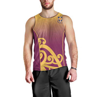 Custom Waiuku College Men Tank Top Maori Koru Pattern