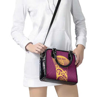 Custom Waiuku College Shoulder Handbag Maori Koru Pattern