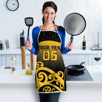 Custom Motueka High School Apron Maori Koru Pattern