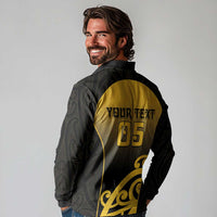 Custom Motueka High School Long Sleeve Polo Shirt Maori Koru Pattern