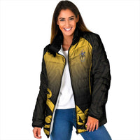 Custom Motueka High School Padded Jacket Maori Koru Pattern
