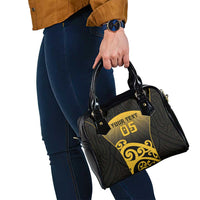 Custom Motueka High School Shoulder Handbag Maori Koru Pattern
