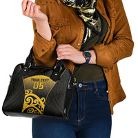 Custom Motueka High School Shoulder Handbag Maori Koru Pattern