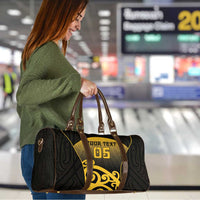 Custom Motueka High School Travel Bag Maori Koru Pattern