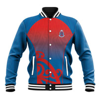 Custom St Joseph's Maori Girls' College Baseball Jacket Maori Koru Pattern