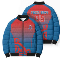 Custom St Joseph's Maori Girls' College Bomber Puffer Jacket Maori Koru Pattern LT05 - Polynesian Pride