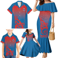 Custom St Joseph's Maori Girls' College Family Matching Mermaid Dress and Hawaiian Shirt Maori Koru Pattern LT05 - Polynesian Pride