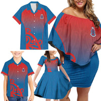 Custom St Joseph's Maori Girls' College Family Matching Off Shoulder Short Dress and Hawaiian Shirt Maori Koru Pattern LT05 - Polynesian Pride