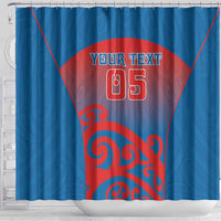 Custom St Joseph's Maori Girls' College Shower Curtain Maori Koru Pattern