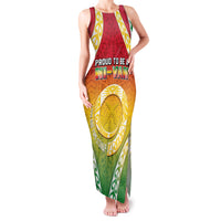 Personalised Vanuatu Family Matching Tank Maxi Dress and Hawaiian Shirt Proud To Be A Ni-Van With Tribal Pattern LT05 Mom's Dress Reggae - Polynesian Pride