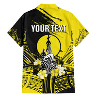 Personalised New Caledonia Day Family Matching Short Sleeve Bodycon Dress and Hawaiian Shirt Kanaky Flag Coat Of Arms Polynesian Pattern LT05 - Polynesian Pride