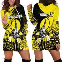 Personalised New Caledonia Day Hoodie Dress Kanaky Flag Coat Of Arms Polynesian Pattern LT05 - Polynesian Pride