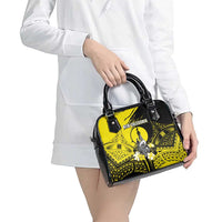 New Caledonia Day Shoulder Handbag Kanaky Flag Coat Of Arms Polynesian Pattern