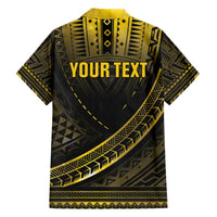 Personalised Polynesia Childhood Cancer Awareness Family Matching Off Shoulder Short Dress and Hawaiian Shirt You Are Stronger Than Cancer LT05 - Polynesian Pride