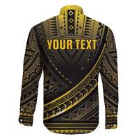 Personalised Polynesia Childhood Cancer Awareness Family Matching Off Shoulder Short Dress and Hawaiian Shirt You Are Stronger Than Cancer LT05 - Polynesian Pride