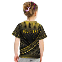 Personalised Polynesia Childhood Cancer Awareness Kid T Shirt You Are Stronger Than Cancer LT05 - Polynesian Pride