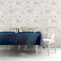 New Zealand Matariki Tablecloth Maori Waka With Silver Fern LT05 - Polynesian Pride