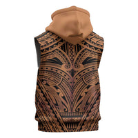 Polynesian Tattoo Inspired Cosplay Costume Sleeveless Zip Hoodie Tribal Warrior - Polynesian Pride