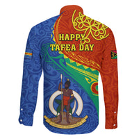 Tafea Day Family Matching Short Sleeve Bodycon Dress and Hawaiian Shirt Sand Drawing Vanuatuan Pattern LT05 - Polynesian Pride