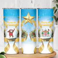 Fiji Christmas Skinny Tumbler Snow Globe With Fijian Santa LT05 - Polynesian Pride