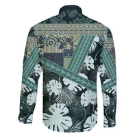 Hawaii Plant Kalo Family Matching Off Shoulder Short Dress and Hawaiian Shirt Hawaiian Tapa Pattern LT05 - Polynesian Pride