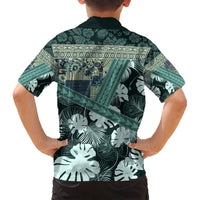 Hawaii Plant Kalo Kid Hawaiian Shirt Hawaiian Tapa Pattern LT05 - Polynesian Pride